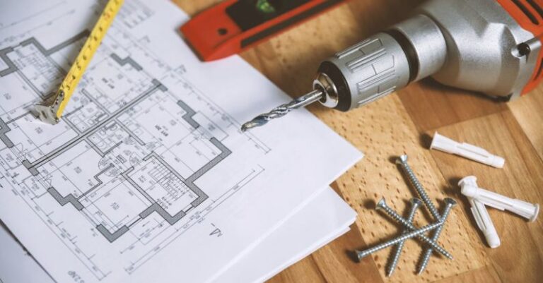 Renovations - Floor Plan on Table